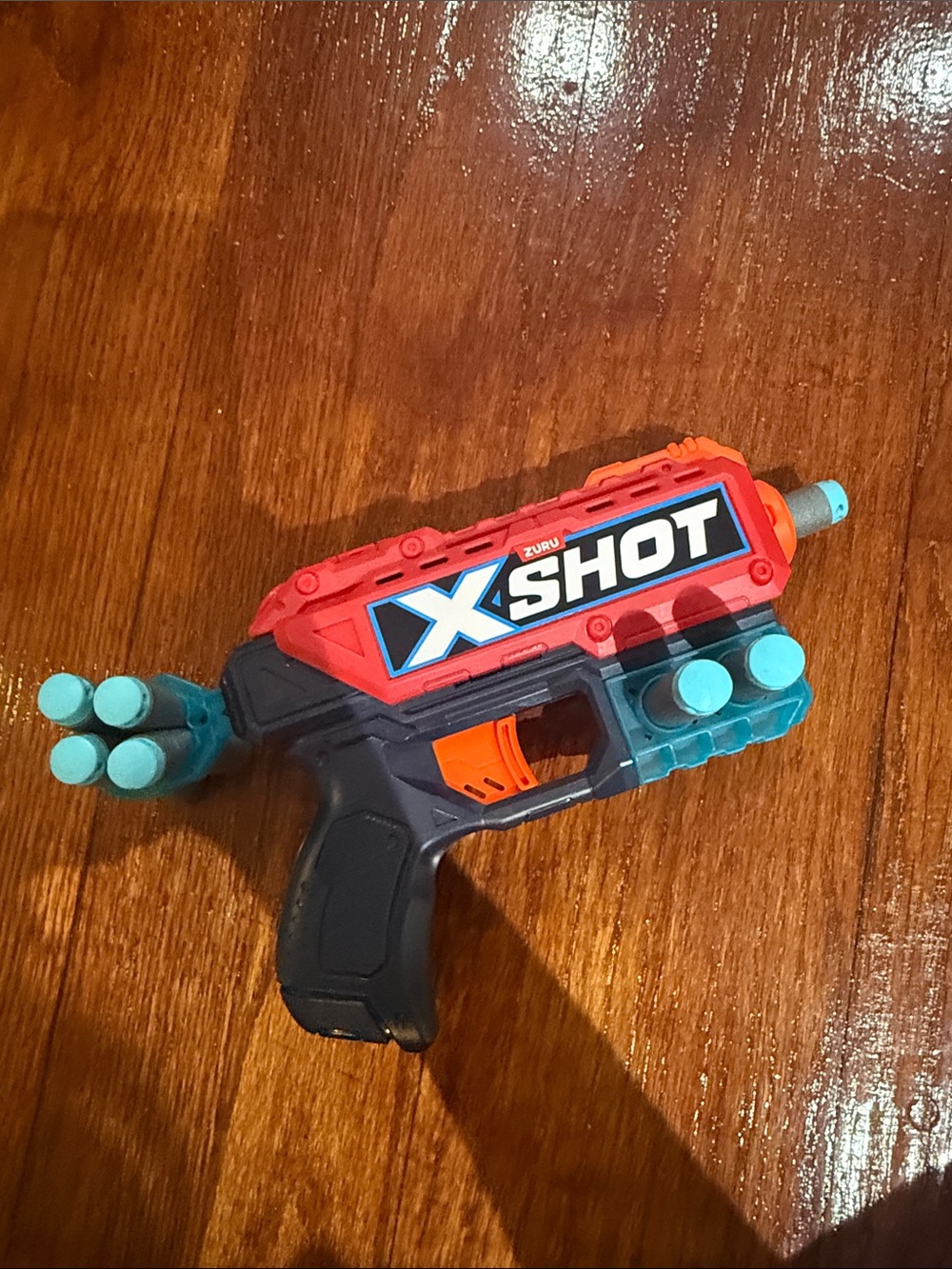 X-Shot Kids Foam Dart Blaster – Red and Teal
